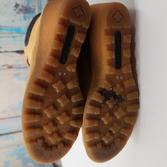 Timberland Leather Earthkeepers Amston 3" Wedge Bootie Wheat - Picture 6 of 6